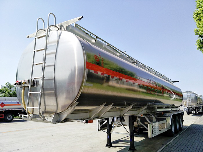 鋁合金33.6噸半掛油罐車